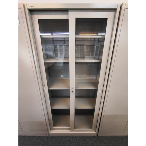 WLS-09-06 2 SLIDING GLASS DOOR CABINET